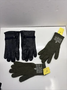 U.S.G.I. Glove Shells Cattlehide M-1949 D3-A Utility Black Size 4 With Liners - Picture 1 of 8