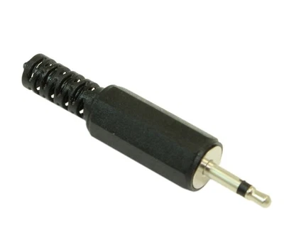 2.5mm Plug/Jack  MONO TS 2 Connector  Self Solder  Male - Image 1 of 2