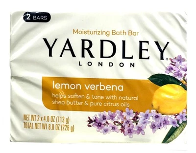 Yardley London Moisturizing Soap Lemon Verbena 2 x 4oz Bars - Image 1 of 4