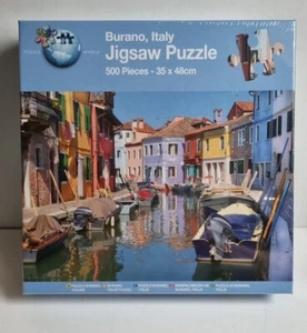 Puzzle World 500 Piece Jigsaw, Burano, Italy, New - Picture 1 of 1
