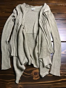 Jaclyn Smith Sweater, Women's Size Small, Gold Metallic, Open Cardigan - Picture 1 of 7