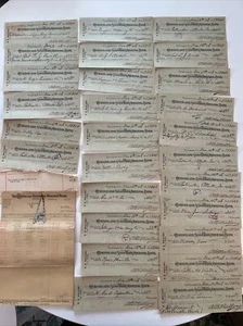 HUGE Vintage Citizens + Southern National Bank RB Mallory Checks 1928 Lot-C - Picture 1 of 13