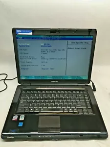 Toshiba Satellite L305-S5941 Laptop Boots to BIOS NO HDD/Charger JR - Picture 1 of 9