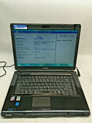 Toshiba Satellite L305-S5941 Laptop Boots to BIOS NO HDD/Charger JR - Image 1 of 4