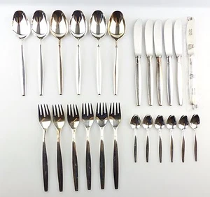 #e5174 24 teiliges Wellner Silber Besteck in 90er Silberauflage - Picture 1 of 12