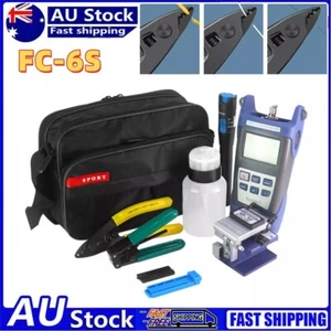 Fiber Optic FTTH Tool Kit with FC-6S Cutter Cleaver Optical Power Meter Visual - Picture 1 of 5