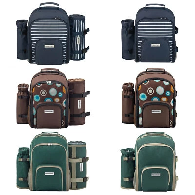 anndora® Camping Picknick Rucksack Bagpack Kühltasche 2 Personen Campingeschirr  - Bild 1 von 4