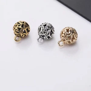 20x Hollow Out Metal Ball Buttons Retro Tang Suit Hanfu Cheongsam Sewing Button - Picture 1 of 11