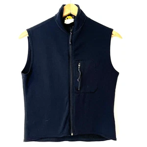 REI Vintage Black Fleece Vest Full Zip XS Pockets Outdoors Camping Hiking Active - Picture 1 of 10