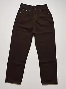 YesStyle LMHX Jeans Women’s Size Small 26X25 Brown High Waisted Straight Leg - Picture 1 of 5