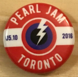 Pearl Jam Toronto 5-10 Night 1 2016 Pin Back Button Badge Canada - Picture 1 of 1