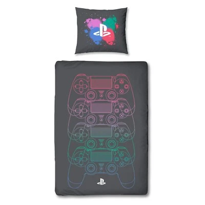 PlayStation Bettwäsche 80x80 135x200 cm - Für Fans von Fortnite, Minecraft, FIFA