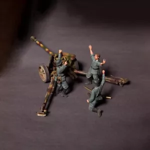 Soldatino 1/35 seconda guerra mondiale militare 3 uomini modello in resina non verniciato non assemblato/no carri armati - Foto 1 di 5
