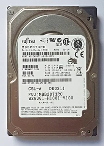 73 GB SAS Fujitsu MBB2073RC 10000rpm 16MB HDD 2.5 " Internal Hard Drive - Picture 1 of 1