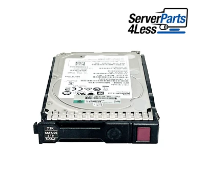 765869-001 HP 2TB SATA 6G/s MidLine 7200 RPM  2.5" SC 512e HDD G9 765455-B21 - Image 1 of 4