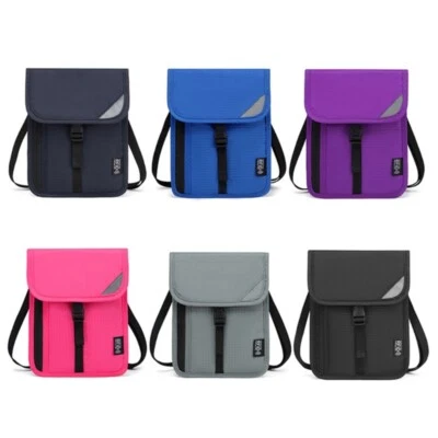 RFIDS Neck Wallet Travel Pouch Passport Holder with Adjustable Crossbody Strap - Image 1 of 4