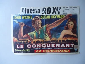 JOHN WAYNE/LE CONQUERANT/F11/ affiche belge - Imagen 1 de 1