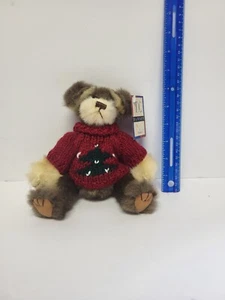 Muffin Teddy Bear T. C. Dawson by Fiesta Stuffed Animal Plush  Christmas Sweater - Picture 1 of 15