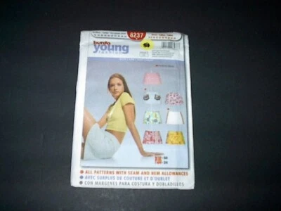 Burda Pattern 8237 Misses' Chic Fitted Mini Skirts  ~ 6 ~ 24  Uncut - Image 1 of 3