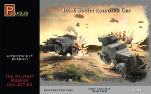 PEGASUS 1/72 Soviet BA6 Armored Car (2) (Snap) PGS7672 - Picture 1 of 1