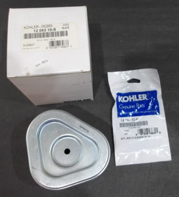 Nuevo elemento de filtro de aire Kohler 12 083 10-S y kit de sellado de CA pieza de servicio original OEM Foto 1 de 4