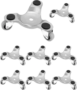 Tri-Dolly de acero QWORK 8 piezas de 6", capacidad de carga de 400 libras, ideal para mover muebles - Imagen 1 de 12