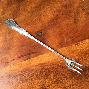 Antique 1890 Pairpoint Marcella / Clifton Silverplate Olive Fork, 6 5/16" - Picture 1 of 7