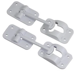 Casa rodante cámper remolque de carga 3-1/2" estilo T con soporte para pestillo de puerta cámper escotilla blanca - Imagen 1 de 5