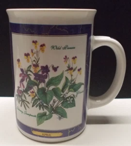 Otagiri Coffee Mug April Flowers of the Month 8 Oz. Japan - Picture 1 of 6