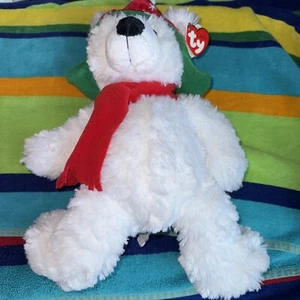Ty Classic Fargo Orso per le vacanze di Natale 14" peluche giocattolo imbottito per animali 2006 (NUOVO) - Foto 1 di 4