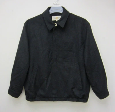 Vintage Peter Millar 100% Cashmere Black Bomber Silk Lined Jacket Size XL - Image 1 of 4