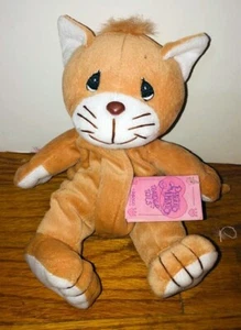 Precious Moments Tender Tails Brown Cat Plush Doll Stuffed Animal 1998 NWT - Picture 1 of 1