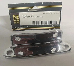 SOPORTE PLACA BATERÍA CROMO PERSONALIZADO HARLEY DAVIDSON # 15204 / 40-584 - Imagen 1 de 11