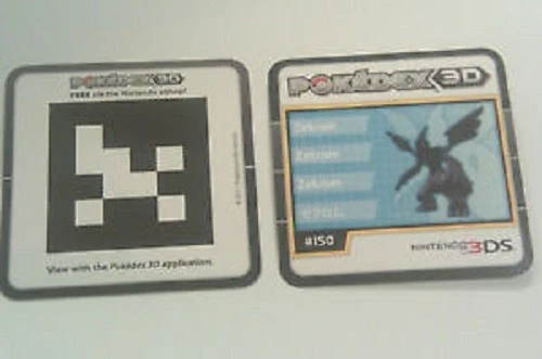 POKEDEX NINTENDO 3DS 3D SDCC 2011 PROMO AR CARD POKEMON ZEKROM - Image 1 of 1