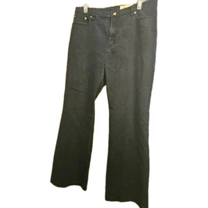 V Cristina Rhinestone Jeans Womens Sz 12 Black Embellished Straight Leg Boot - Picture 1 of 9