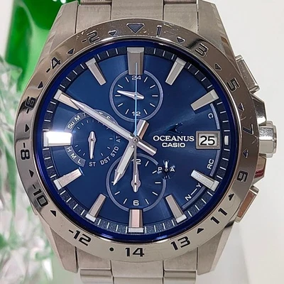 Часы CASIO OCEANUS OCW-T3000-2AJF радио солнечные Bluetooth синие титановые - Изображение 1 из 4