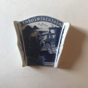 Antique Derby Blue And White Painted Asparagus Server C.1775 - Picture 1 of 7
