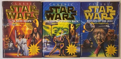 CONJUNTO clásico de la trilogía de Star Wars (Una Nueva Esperanza, Imperio Contraataca, El Retorno del Jedi) Foto 1 de 2