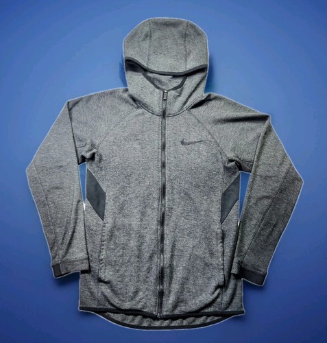 VETEMENTS Nike Dri FIT Felpa con Cappuccio Full Zip Donna Piccola Grigio Giacca Sportiva Leggera...