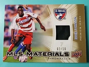 2012 UD Eddie Johnson MLS Materials /10 FC Dallas Relic Patch USA! - Picture 1 of 2