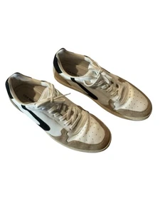 Men's Steve Madden Sneakers White Navy Size 12 - Picture 1 of 9