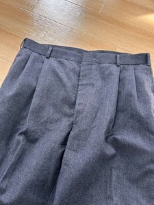Pantalones de franela de lana Brooks Brothers EE. UU. para hombre talla M anchos a cuadros pata de gallo VIN - Imagen 1 de 6
