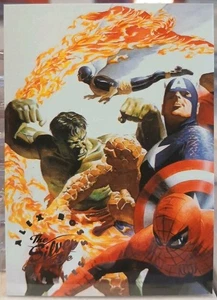 Marvel The Silver Age Alex Ross Salutes Insert AR1 Heroes/Spider-Man/Hulk 1998🔥 - Picture 1 of 2