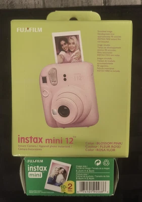 Fujifilm Instax Mini 12 мгновенная камера - цветочный розовый - совершенно новый - Изображение 1 из 4