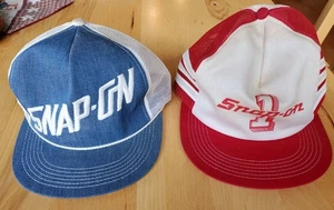 Vintage Snap-On Tools K-Products Snapback Hat Cap Lot 3 Stripe Trucker Corded - Picture 1 of 15