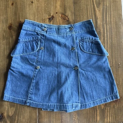 Vintage Esprit Denim Sailor Skirt Hits Above The Knee Size 28 - Image 1 of 4