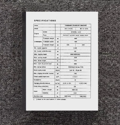 17-2 TRACTOR CRAWLER RETROEXCAVADORA MANUAL DE PIEZAS PARA Yanmar B17-2 P-C(R) 1994 Foto 1 de 4