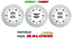 KIT DISCHI ANTERIORI E POSTERIORE YAMAHA TMAX 500 2008 2009 2010 2011 CON FRENI - Picture 1 of 5