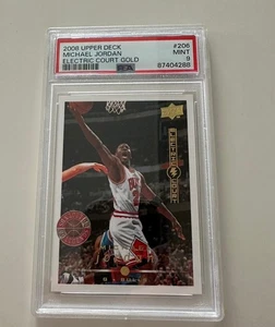 2008-09 Upper Deck Michael Jordan Electric Court Gold #206 PSA 9 UD Legend Karte - Bild 1 von 3