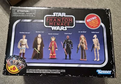 Star Wars Retro Collection Box Multipack 6-Pack Phantom Menace Episode 1 NEW - Image 1 of 4